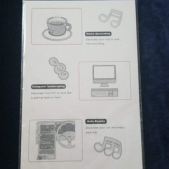 Hands Craft Stone Stickers Butterfly in 3 c - Picture 3 of 4